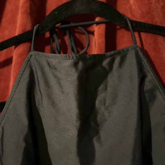 Kaohs Black Halter Top with Cowrie Shells Medium - Picture 2 of 3